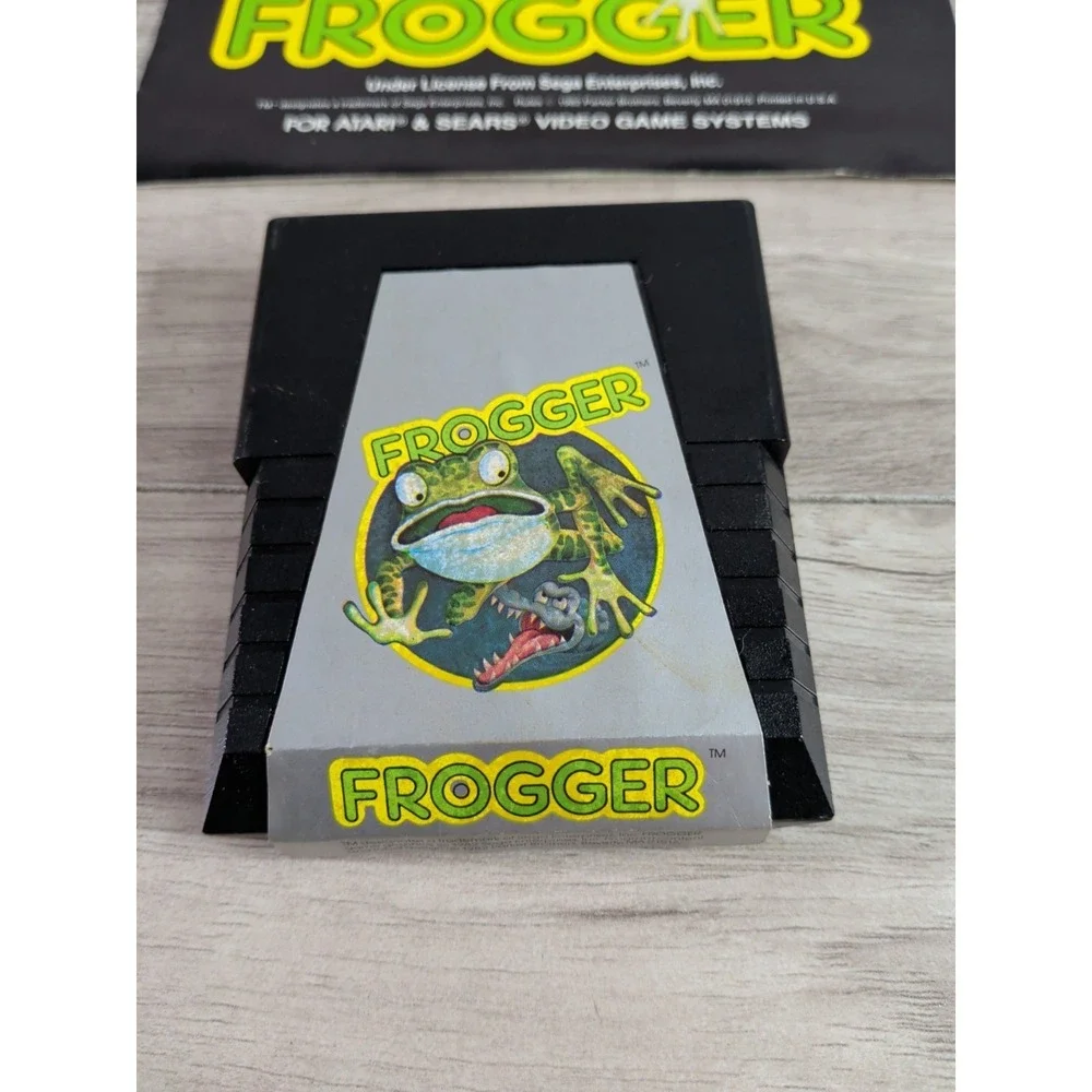 Frogger Atari 2600 Vintage 1982 Video Game Cartridge With Manual VTG 80S ARCADE